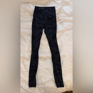 Lululemon Align Leggings- black camouflage print, size 2